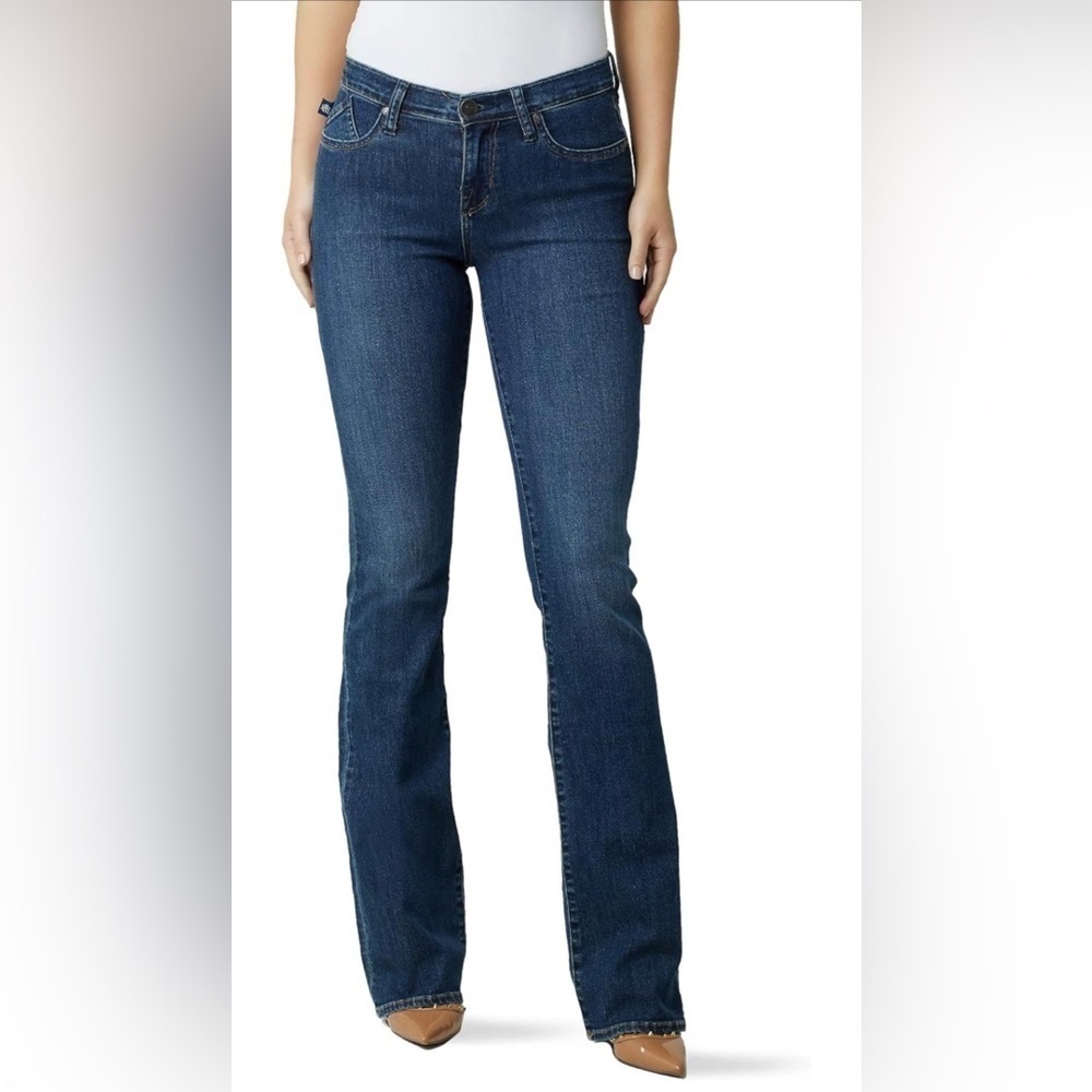 Rock & Republic Womens Kassandra Mid Rise Dark Wash Bootcut Jean Size 30